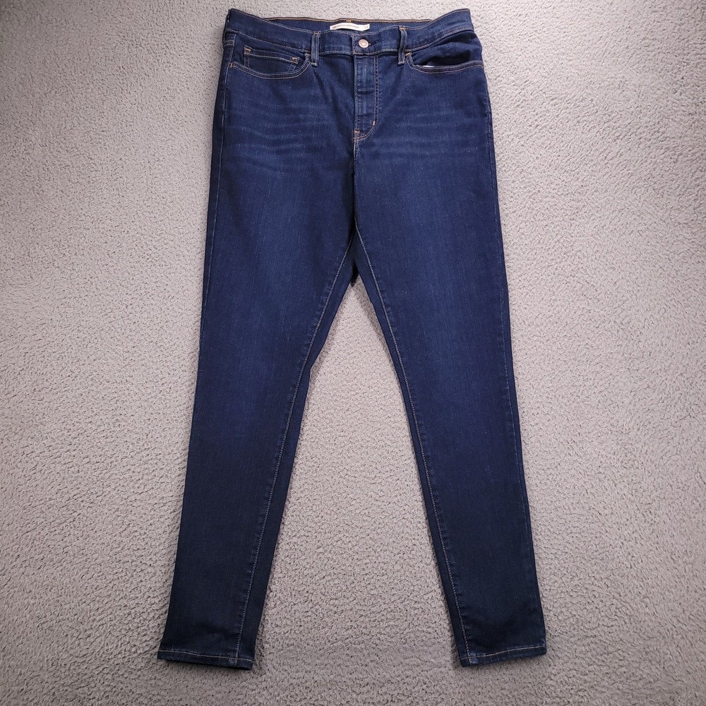 LEVIS 720 Jeans Size 33 High Rise Super Skinny Dark Wash Stretch Denim
